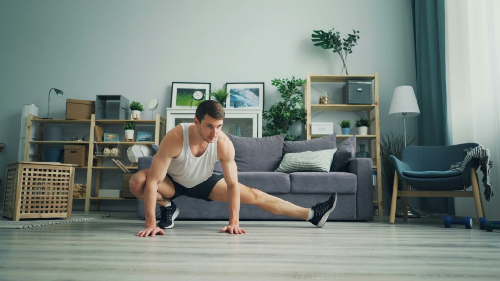 cardio and stretching exercises