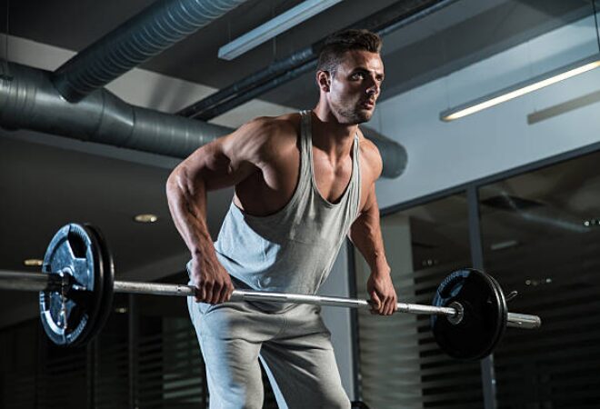 back workout with barbbell